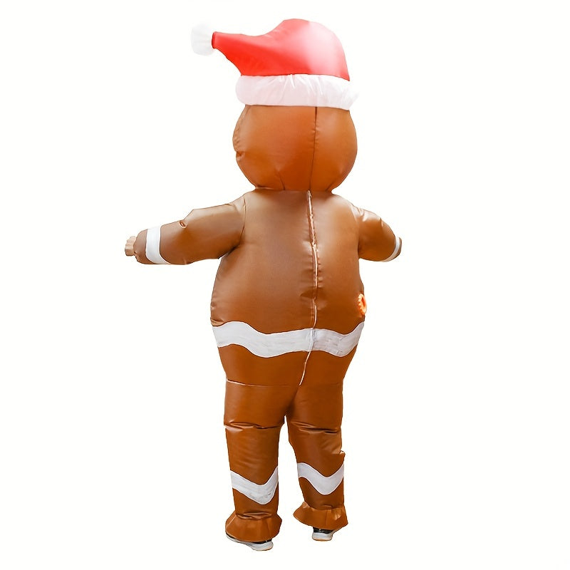 Gingerbread Man Inflatable Christmas Party Costume