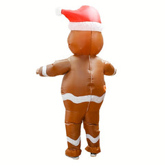 Gingerbread Man Inflatable Christmas Party Costume