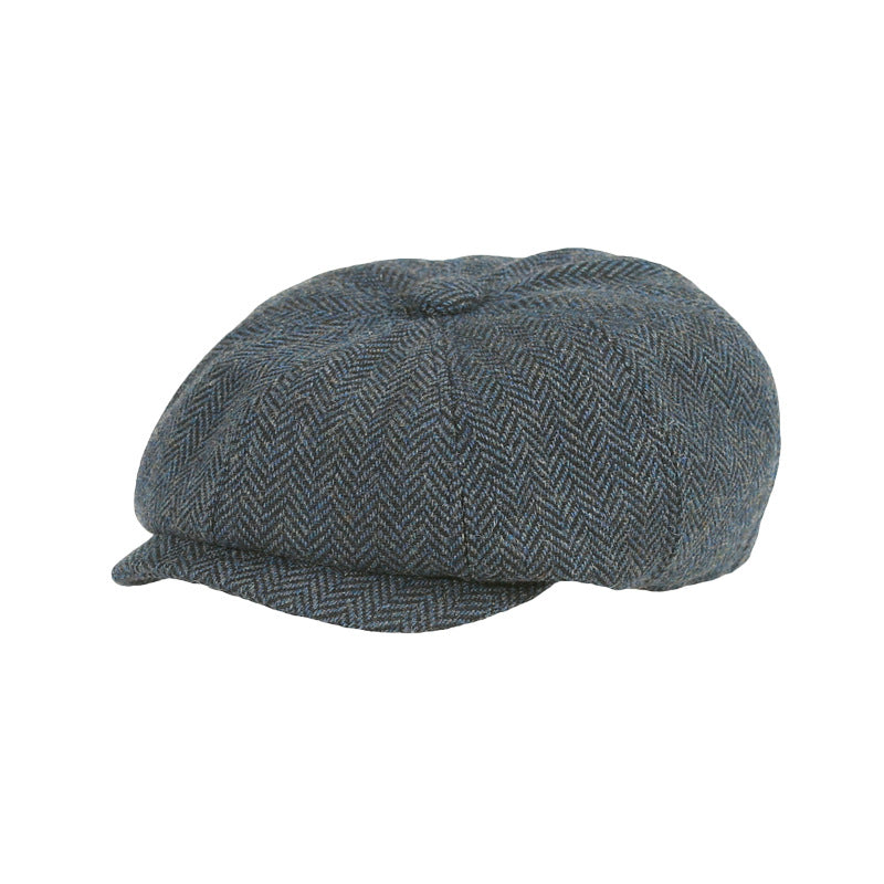 Boys Vintage Beret Newsboy Cap Flat Top Cap