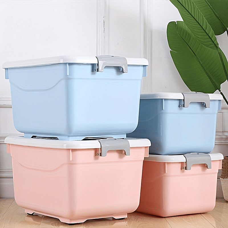 Large Plastic Storage Box Home Organization Quilt Toy Storage Box
