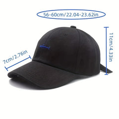 Whale Embroidery Duck Tongue Hat Fish Soft Adjustable Hat