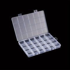 24 Grids Plastic Sorting Box Small Parts Jewelry Storage DIY Bead Container
