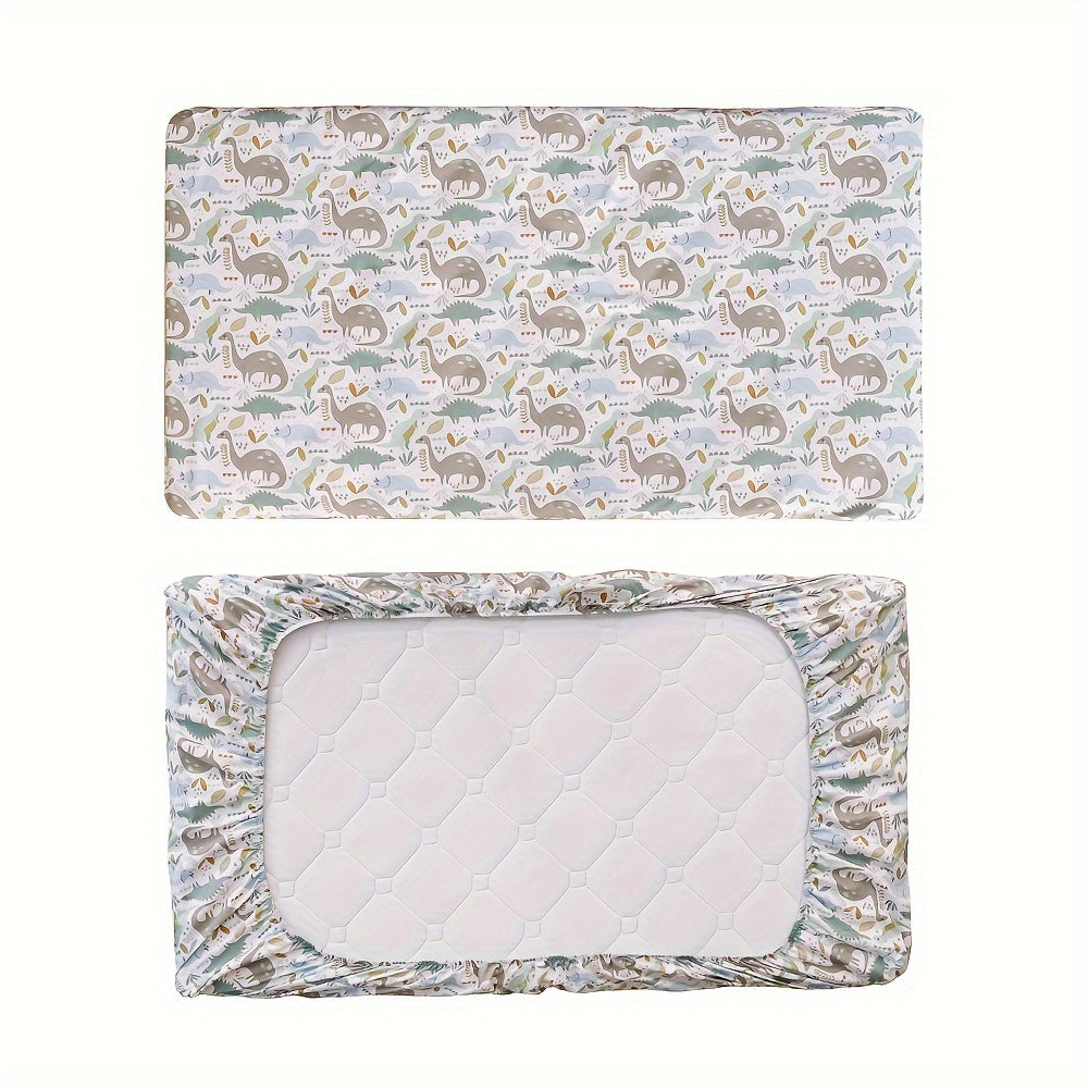 2pcs Soft Polyester Bassinet Sheets Elasticized Crib Sheets