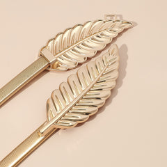 Punk Metal Waistband Golden Belts for Women Girls