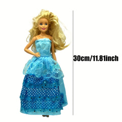 Princess Dress for 29.97 cm Doll - Doll Clothes Party Wedding Outfit