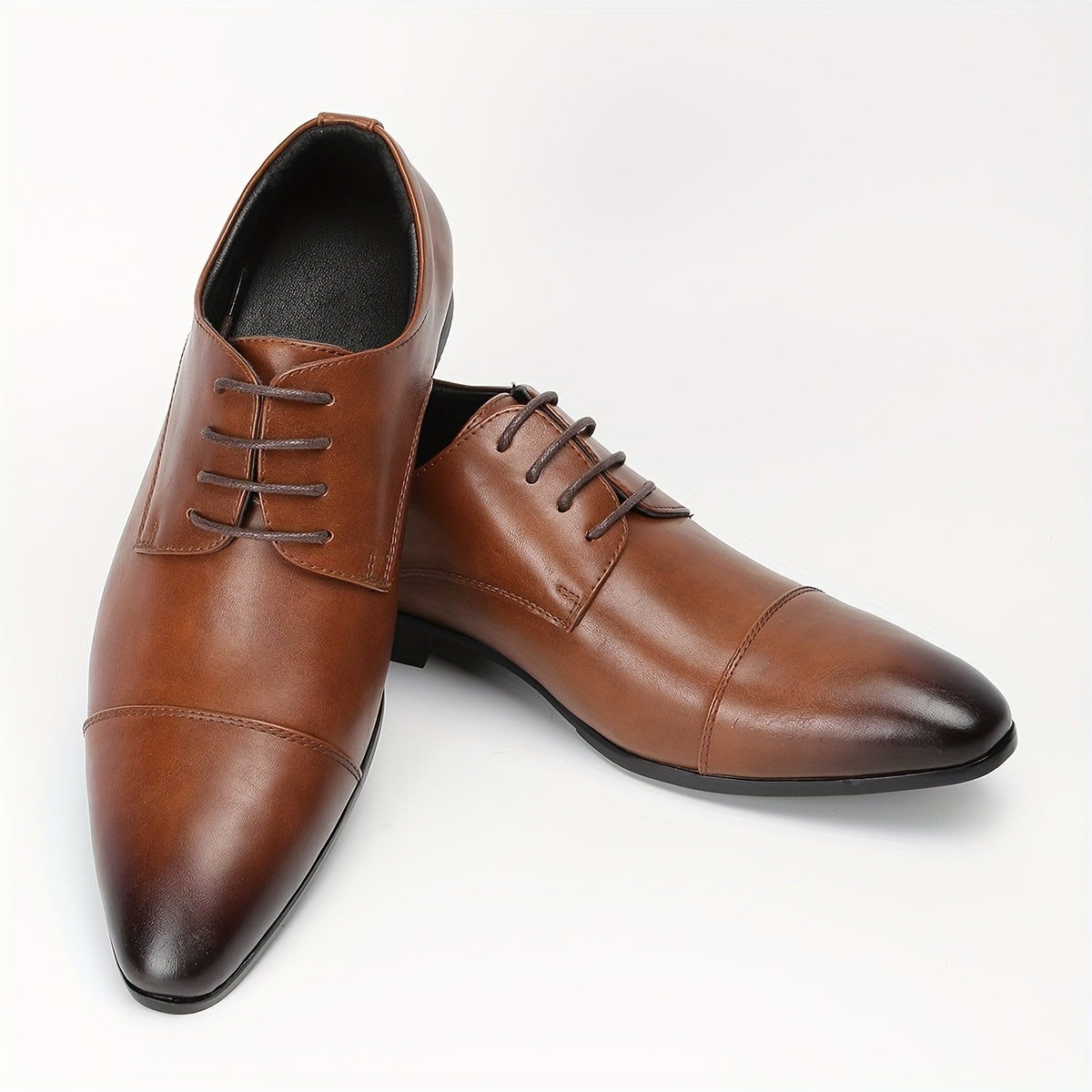 Men's Lace Up PU Business Shoes for Formal Occasions