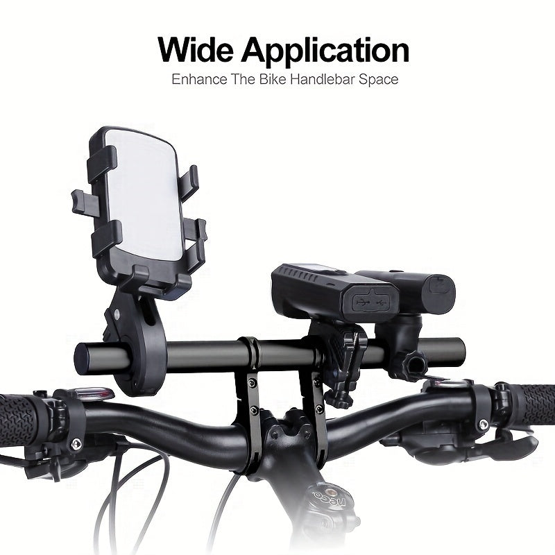 Bike Handlebar Extender Double Handlebar Extension Carbon Fiber Mount Holder Alu