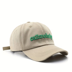 Retro Embroidery Peaked Cap Sun Protection Baseball Cap