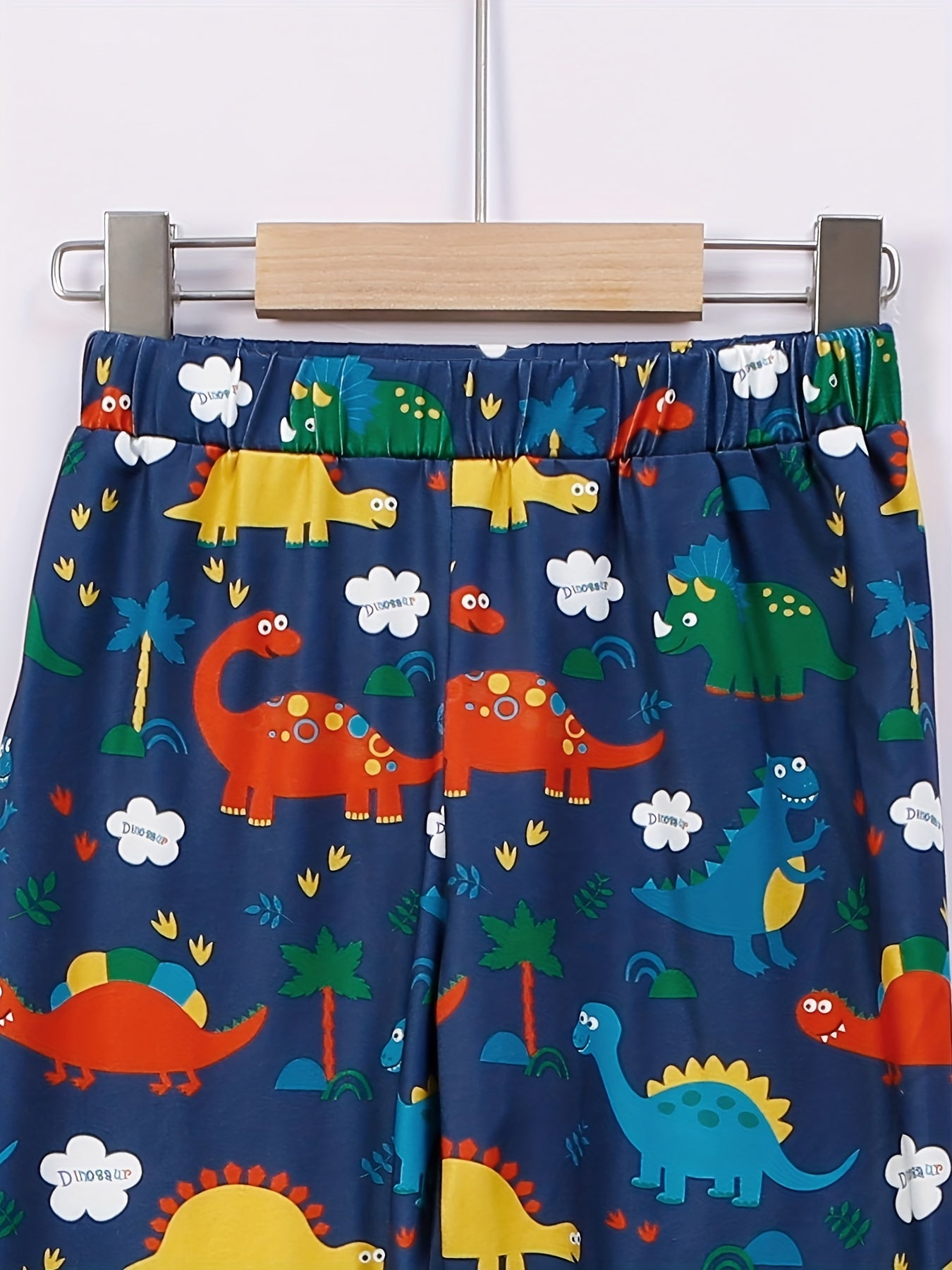 Toddler Dino Pajama Set Long Sleeve Top & Pants