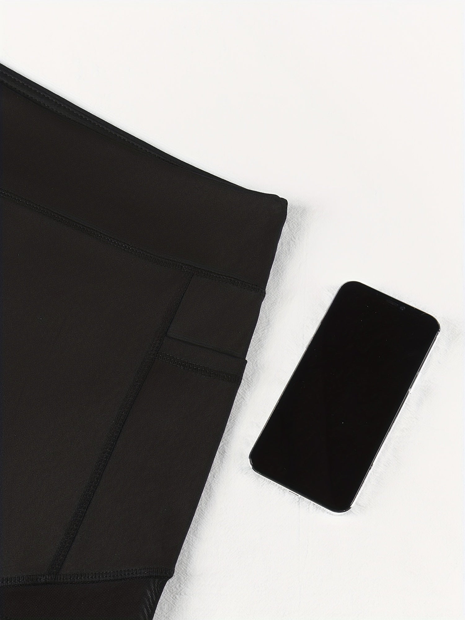 High Rise Skinny Stretch Shorts With Pockets