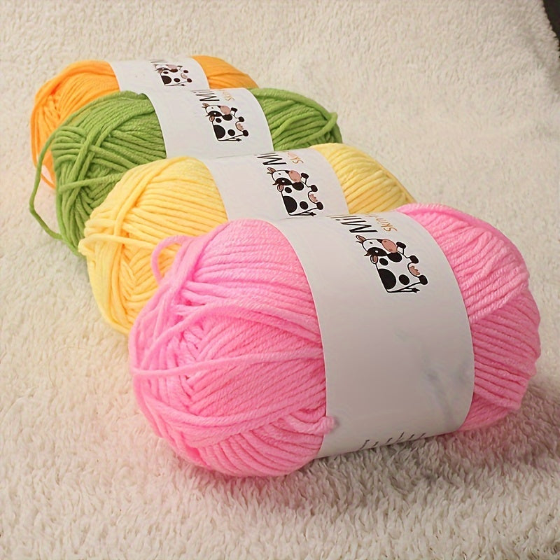 5 Strands Milk Cotton Hand Knitting Yarn DIY Crocheting Supplies 50g pc