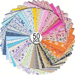 50pcs 25 9 8 9 8in Cotton Fabric Scraps 100% Cotton DIY