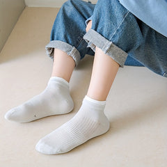 5 Pairs Kids' Summer Antibacterial Breathable Socks Boys Fall & Spring