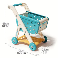 Ephemeral 26pcs Pretend Play Shopping Cart Kitchen Supermarket Cooking Toys