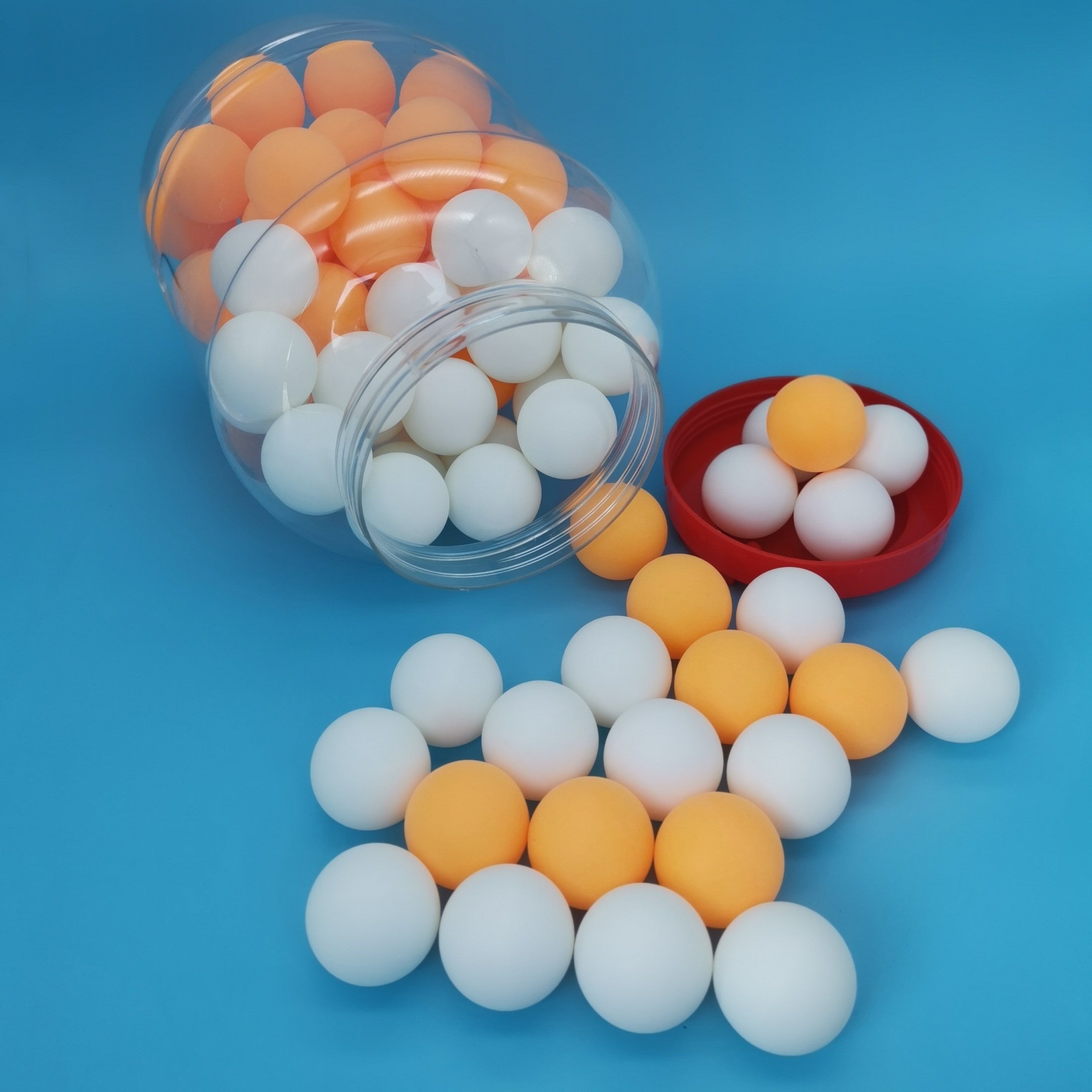 80pcs Table Tennis Balls in Bucket for Training and Competition