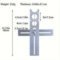 Tile Locator Ruler Drilling Positioning Opener