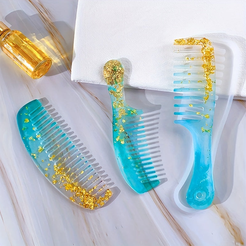 Retro Ladies Hair Comb Silicone Mold for DIY
