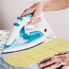 Yellow Ironing Ruler High Temp Resistance Cloth Arts Crafts DIY Sewing