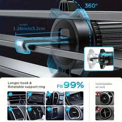 Gravit Car Phone Holder 360 Rotation Air Vent Mount Hook Stand
