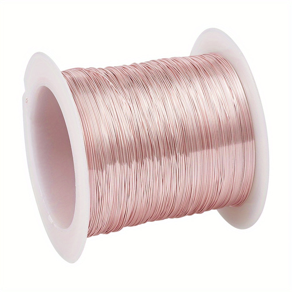 Copper Craft Wire Beading Wire Plated Pink 0.3-0.8mm