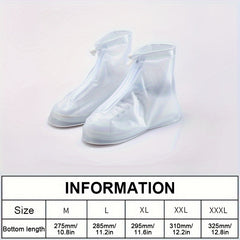 Waterproof Shoe Covers PVC Rubber Sole Reusable Shoe Cover Non slip
