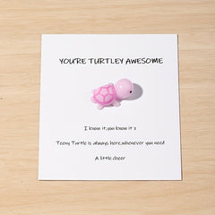 Turtle Cheer Up Gift Motivation Teacher You're Awesome Friendship Present