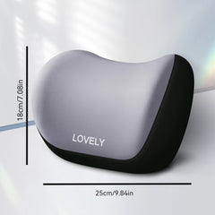 Car Headrest Waist Memory Foam Neck Pillowcase Lumbar Support