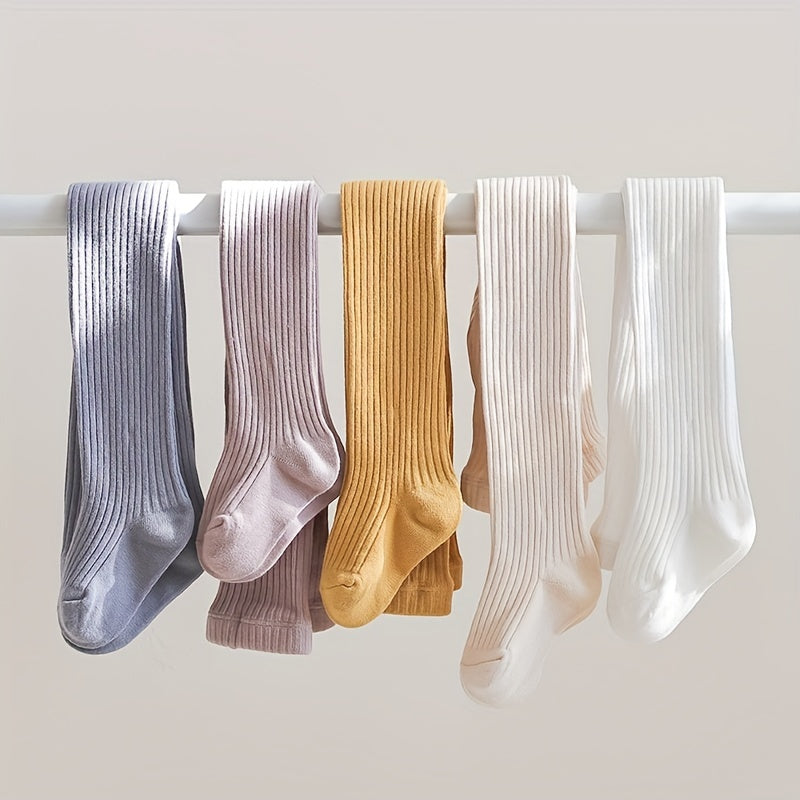 Girls Striped Leggings Cotton Thick Pantyhose Kids Socks