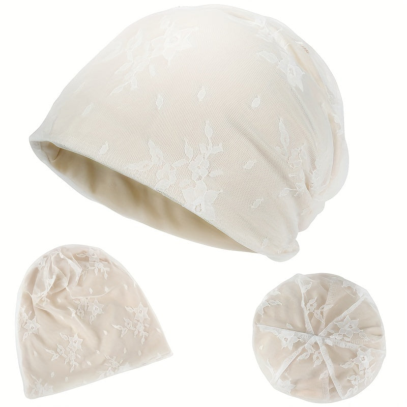 Soft Lace Turban Sleep Cap Chemo Hat for Men and Women