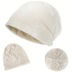 Soft Lace Turban Sleep Cap Chemo Hat for Men and Women