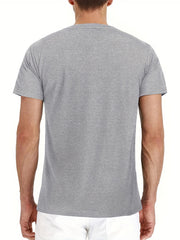 Men's V Neck Short Sleeve T Shirt for Summer
