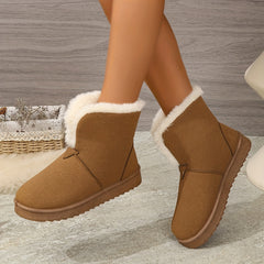 Women's Plush Lined Snow Boots Fall Winter Warm Wear Resistance
