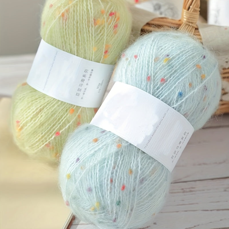 1pc Mohair Yarn Crochet Hand Knitted Thread Plush Wool Yarn DIY Scarf