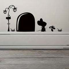Little Mouse Door Hole Wall Sticker Self-adhesive Decoration