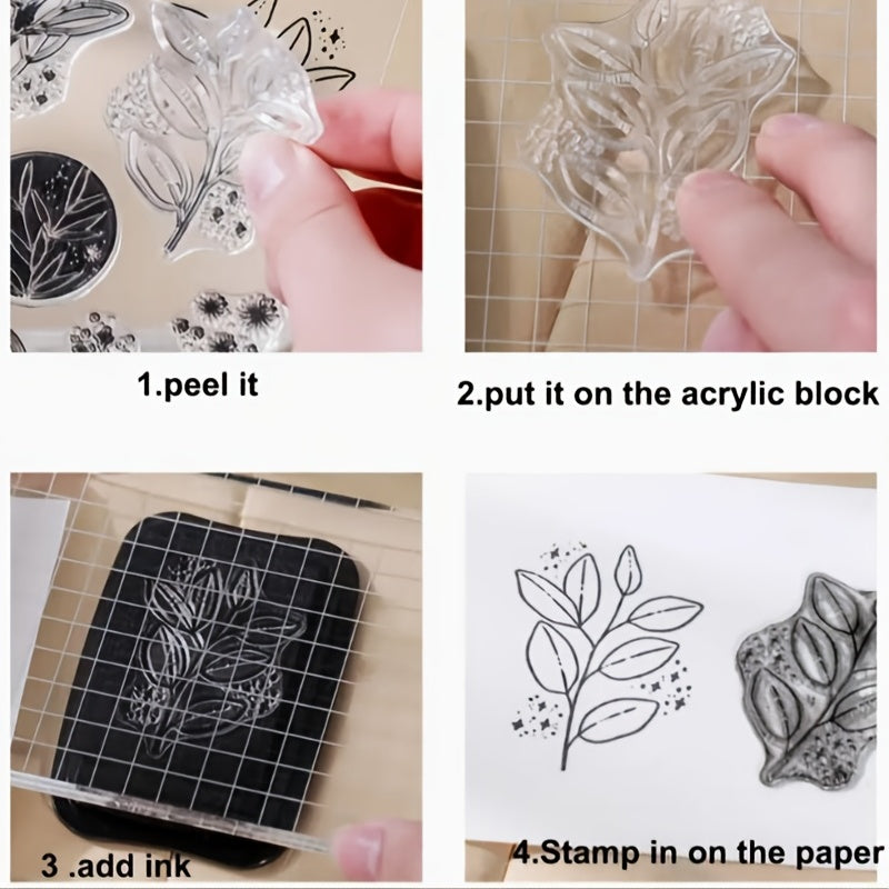 Flower Silicone Stamp For Card Making DIY Gift