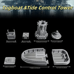 RPG Cargo & Tide Control Tower Set for Tabletop Adventures