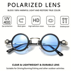 Men's Classic Small Round Sunglasses UV400
