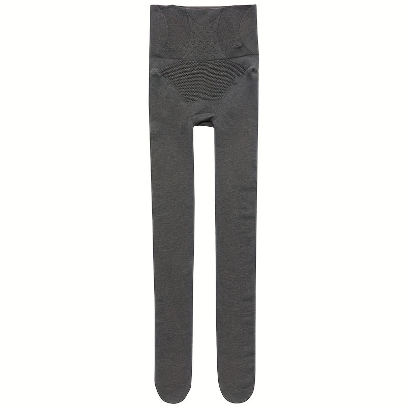 Plush Lined Tights Opaque High Waist Thermal Leggings Women's Stockings