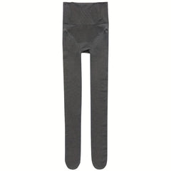 Plush Lined Tights Opaque High Waist Thermal Leggings Women's Stockings