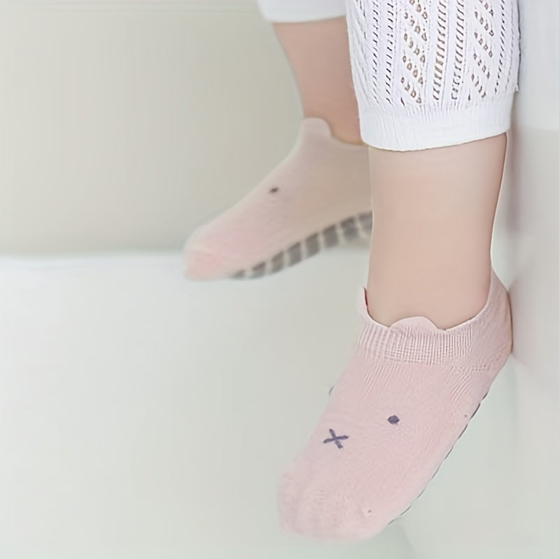2 Pairs Kids Anti-Slip Walking Socks Breathable Comfy Children's Socks