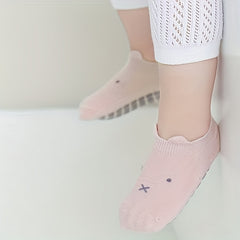 2 Pairs Kids Anti-Slip Walking Socks Breathable Comfy Children's Socks