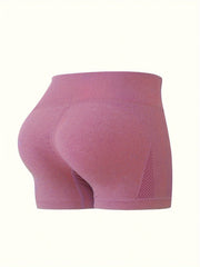 High Waist Yoga Shorts Butt Lifting High Stretch Workout Shorts