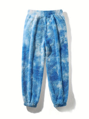 Men's Drawstring Warm Fuzzy Sweatpants Thermal Jogger Pants