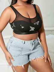 Butterfly Print High Stretch Bralette