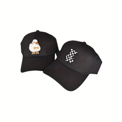 Duck Bear Patch Baseball Cap Lightweight Sun Shade Dad Hats