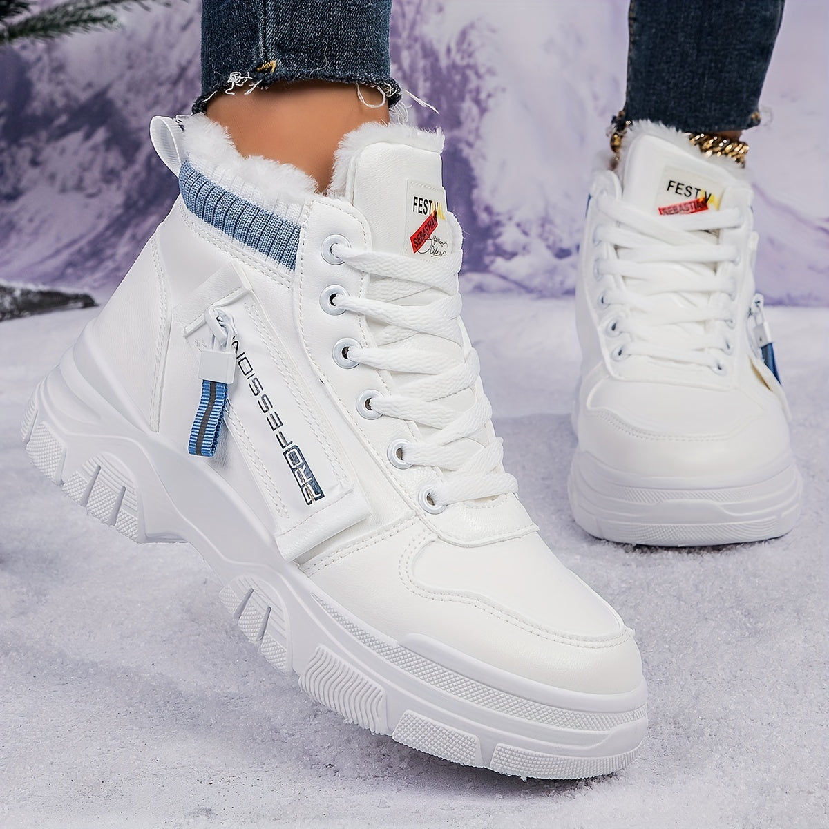 Women's Snow Shoes High Top Breathable Outdoor Sport Shoes