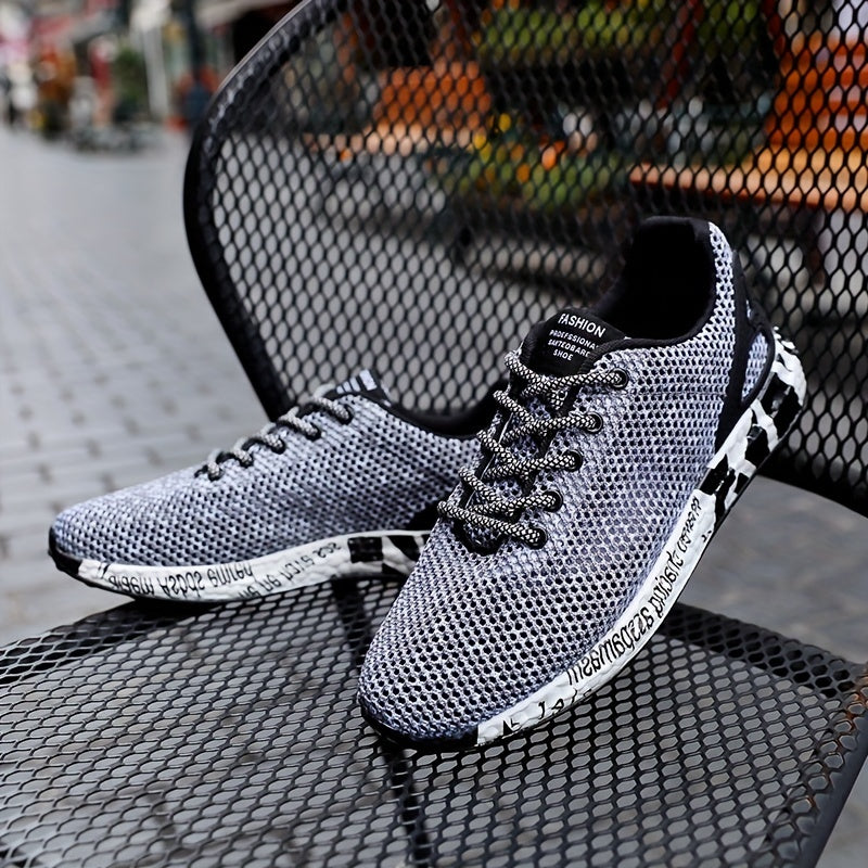 Men's Lace up Sneakers Comfortable Walking Shoes
