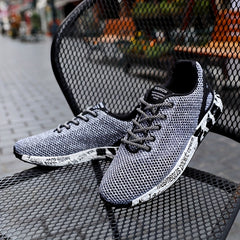 Men's Lace up Sneakers Comfortable Walking Shoes