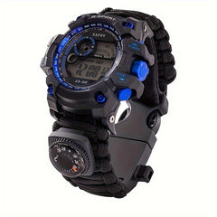 Waterproof Tactical Sports Watch Multifunctional Outdoor Lifesaving Survival