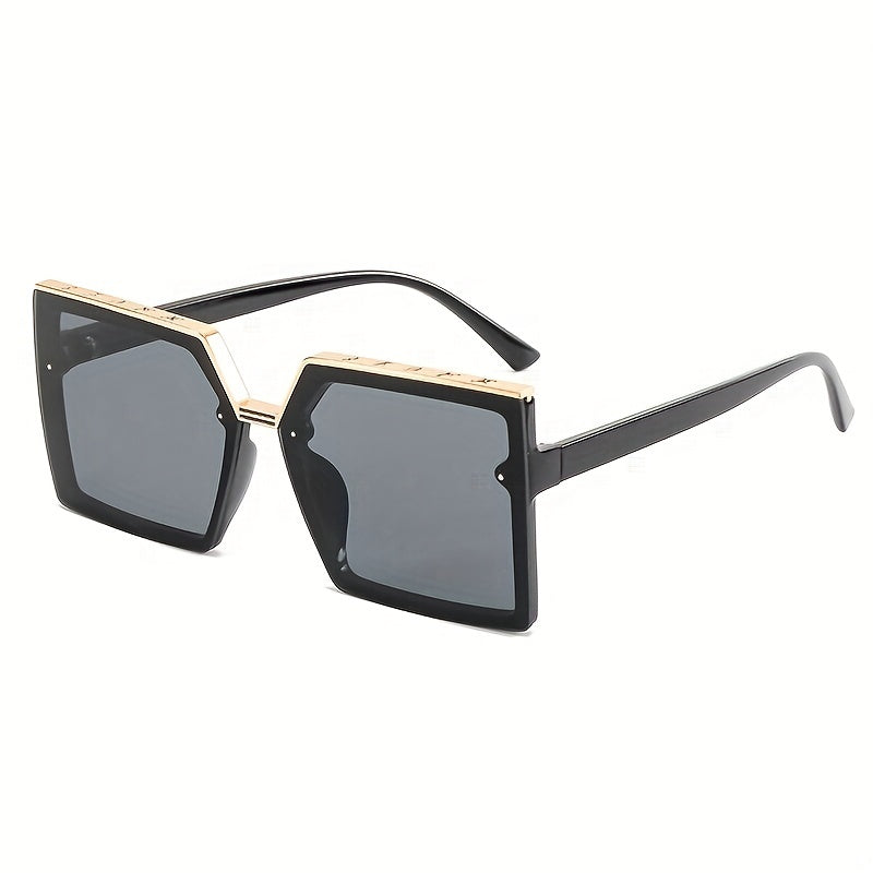 2Pairs Couple's Large Frame Sunglasses Vintage UV Protection